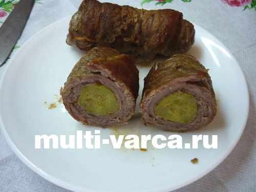 Рулетики з яловичини в мультиварці. Крок п'ятий